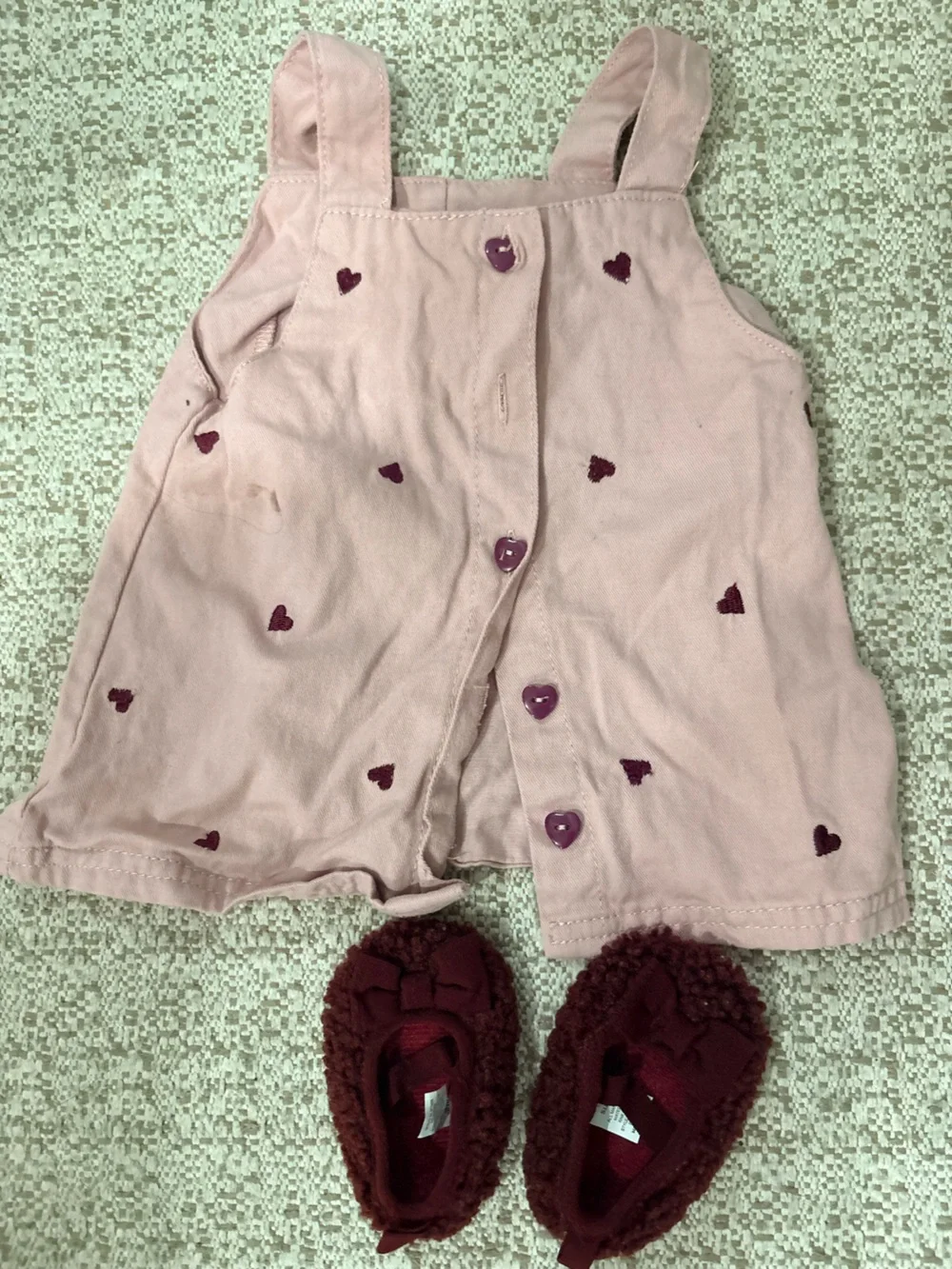 Nicole Miller Cream Cherry Print Cardigan with Red Leggings 2 outfits